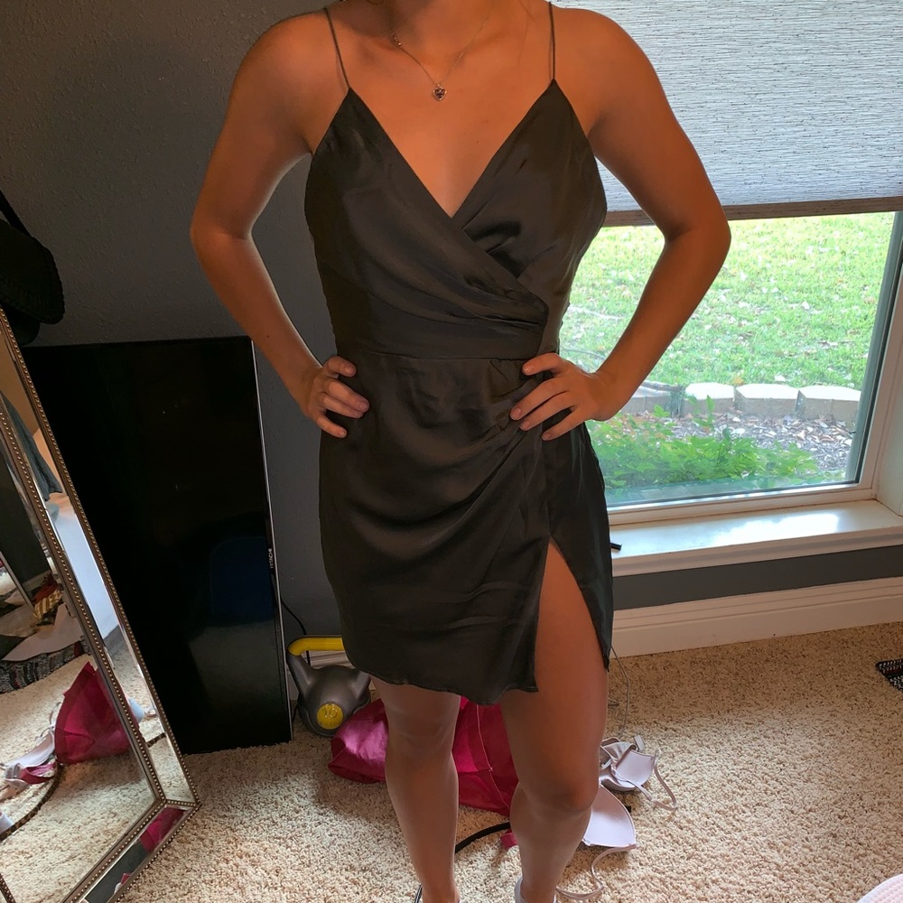 Super cute grey mini dress!!